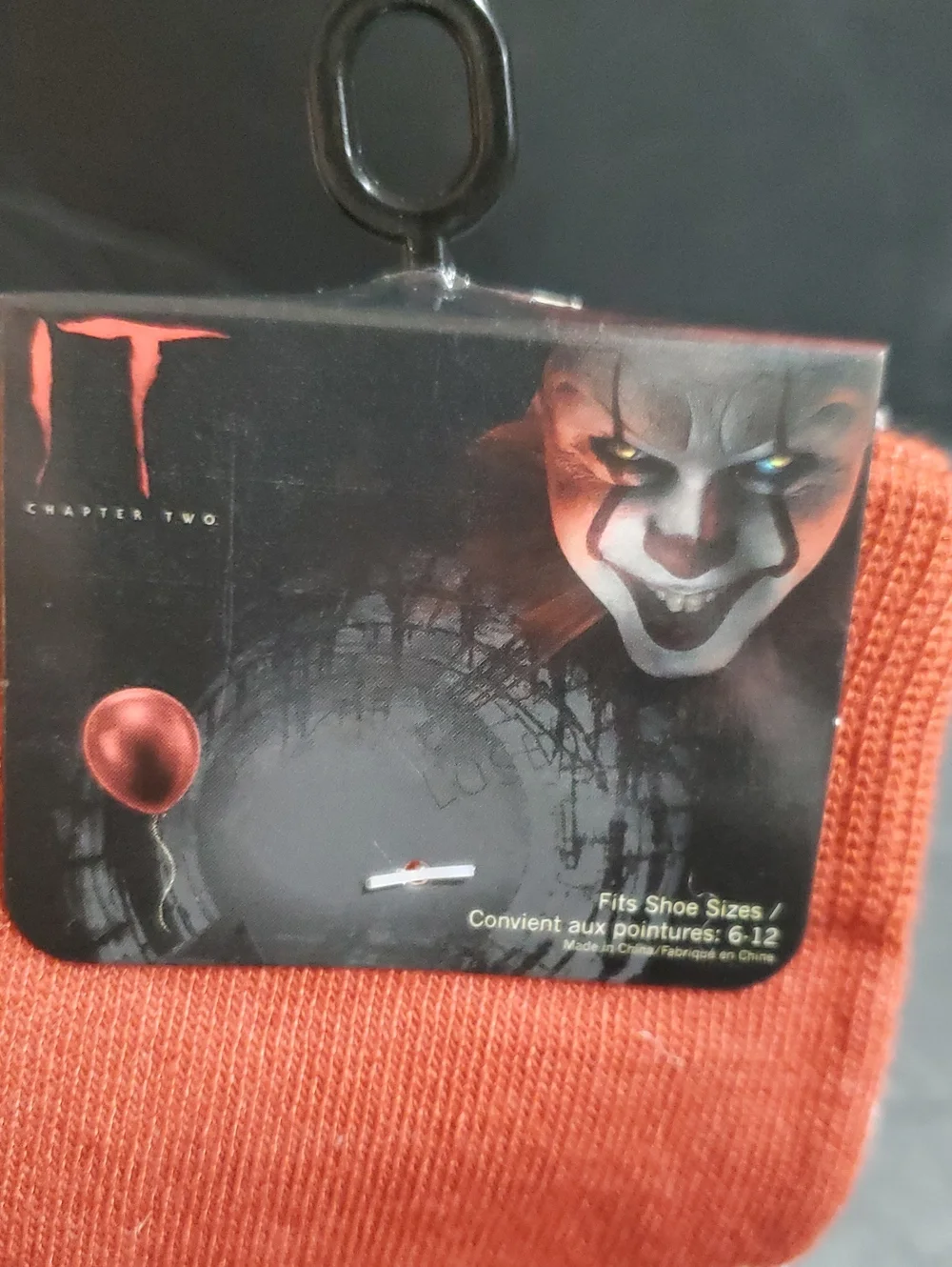 IT scary movie red and white socks brand new